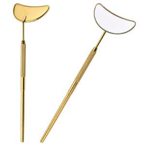 Espejo de Pared Artístico y Elegante para Cuarto de Belleza, Espejo Cosmético Iluminado con Aumento de 3X, Plegable y de Doble Cara - Product Image 1