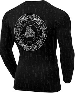 <b>Custom</b> Printed Long Sleeve Rash Guard <b>Compression</b> <b>Shirt</b> for Men with Viking <b>Design</b> Sublimation Print Full Sleeve Quick Dry - Product Image 6