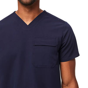 ชุดยูนิฟอร์มผ้าเนื้อนุ่มสีเทา ระบายอากาศได้ดี แฟชั่นทันสมัย สำหรับใช้ในโรงพยาบาลและสถานพยาบาล รับผลิตตามสั่งขายส่ง - Product Image 4