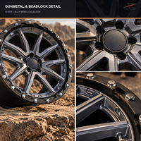 Velg Tempa 16-Spoke Split Y dengan Rivet Lip Gloss Gunmetal Face + Cekung 18-22 Inch 5x112 6061-T6 untuk BMW Audi Mercedes-Benz