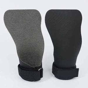 Agarres de Mano Antideslizantes Duraderos para Entrenamiento de Gimnasio, Levantamiento de Pesas, Powerlifting, Agarres de Cuero Resistentes para Levantamiento de Pesas, Almohadillas para Peso Muerto - Product Image 4