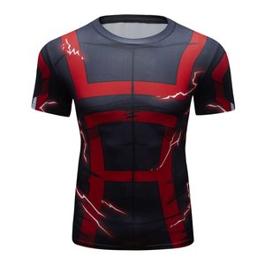 Wholesale Mens Custom Rashguard short Sleeve Compression Swim Training Shirt Sublimation OEM Sportswear OEM Wholesale - Product Image 1