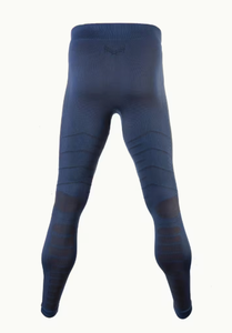 Ensemble de compression sportif respirant pour homme, manches longues, col rond, sous-vêtements longs, bleu uni, poids moyen, Spandex/Nylon, écologique, séchage rapide - Product Image 5