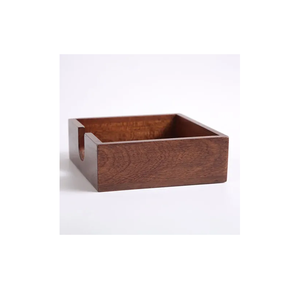 Porta Notas Adhesivas de Madera Marrón, Hecho a Mano, Duradero, Organizador de Escritorio de Lujo para el Hogar, Porta Notas Autoadhesivas - Product Image 1