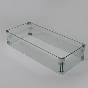 Vetro GL5101 protezione del vento per il fuoco pozzi parabrezza per le caratteristiche del fuoco all'aperto - Product Image 4