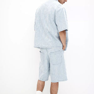 Ensemble en jean pour homme, fabrication d'usine, nouvelles tailles grandes, qualité supérieure, ensemble short et ensembles d'été - Product Image 3