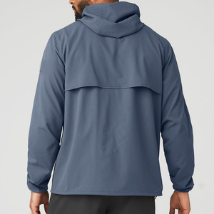 New Zipper Stand Collar Windproof Breathable Front Customized Color <b>Jacket</b> Men Casual Flight Design Men's Windbreaker <b>Jacket</b> - Product Image 4