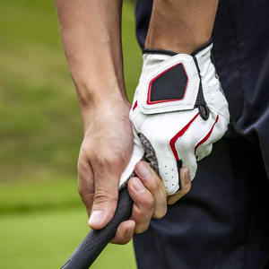 Guantes de Golf para Zurdos de Primera Calidad, Elegantes, de Cuero Sintético y Genuino, con Diseño de Logotipo Personalizado, Transpirables para Deportes - Product Image 3