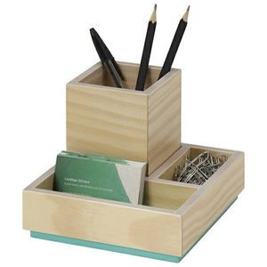 Handmade <b>Wooden</b> Pencil Cup for Office Decor <b>Solid</b> Oak Pen Holder for Executive <b>Desk</b> <b>Wooden</b> <b>Desk</b> Storage for Writing Accessories - Product Image 3