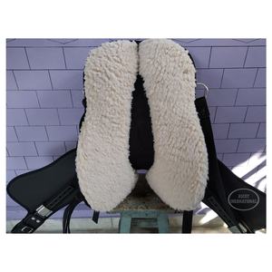 Equestrian Hand Carved Western Horse Leather Saddle with <b>Wool</b> Lining with Premium Fittings Top Indian Seller - Product Image 2