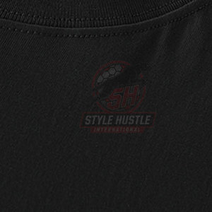 Camiseta de algodón 100% de corte holgado y tela cómoda para hombre, con logo personalizado impreso, estilo urbano. - Product Image 6