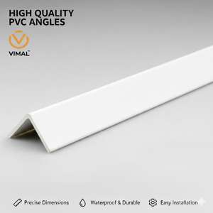 Angle en PVC de haute qualité avec matériau plastique durable, surface lisse, installation facile pour la protection et la finition des angles muraux - Product Image 5