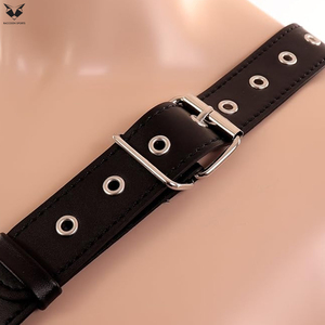 Custom Manufacturing Ladies Fetish Club Wear PU Leather Harness Set Adjustable Buckle <b>Waist</b> Belt Thigh <b>Chains</b> Neck Collar Women - Product Image 4
