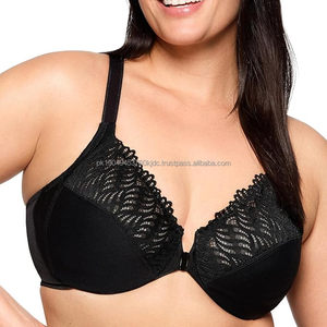 Sujetador Deportivo para Mujer Talla Grande con Cierre Frontal, con Aros, Espalda en T, Suave, Wonderwire, de Alto Impacto, Alta Sujeción y Compresión - Product Image 5