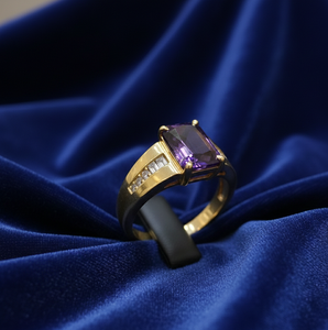 US 6 White Stone Engagement Style <b>Ring</b> 10mm with CZ 925 Sterling Silver 18K Gold Plated 8g Fine Jewelry At Wholesale Price - Product Image 4