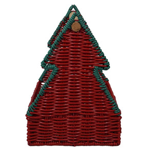 Christmas Tree Wicker Gift <b>Basket</b> - Product Image 3
