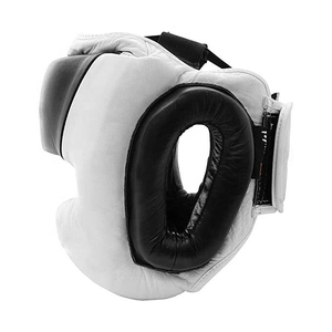 Casque d'entraînement en cuir pour la boxe et les arts martiaux, type protection, ajustement sûr et construction durable - Product Image 2