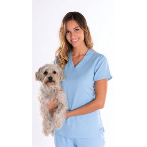 Hauts de travail extensibles pour toilettage canin pour femmes, uniformes de toilettage pour animaux de compagnie, vêtements de toilettage pour chiens, hauts de toilettage pour animaux de compagnie, vente en gros - Product Image 2