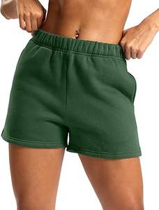 Shorts de sport pour femmes OEM, sexy, de haute qualité, avec logo personnalisé, cordon de serrage, en coton doux, pour le yoga, la gym et les entraînements - Product Image 2