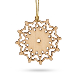 Premium Wood Christmas Hanging Ornament With Custom Engraved Design For Holiday Gifts Christmas <b>Tree</b> Decoration And Keepsake - Product Image 5