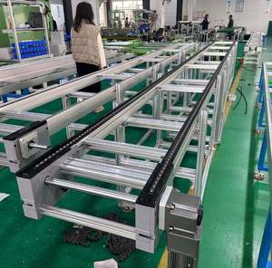 สายพานลำเลียงพาเลทแบบปรับแต่งได้ โครงอะลูมิเนียม ความเร็วอัตโนมัติสองระดับ รับน้ำหนักสูงสุด 20 ม./นาที แรงดันไฟฟ้า 380V รองรับน้ำหนัก 2200 กก. - Product Image 6