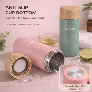 Vaso Térmico de Acero Inoxidable, Botella de Agua Aislada al Vacío, Termo Portátil con Tapa para Viajes y Oficina - Product Image 6