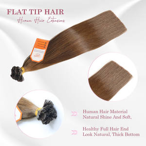 Cabello humano virgen alineado con cutícula de Vietnam Venta caliente 100% Remy Extensiones de cabello de punta plana-Queratina unida - Product Image 2