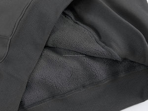 Sweats à capuche surdimensionnés d'hiver de la meilleure qualité pour hommes, style hip-hop, pull en polaire respirant, impression et logo personnalisés, teinture unie - Product Image 6