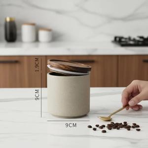 Juego de Recipientes de Almacenamiento para Cocina Moderna con Soporte de Madera, Diseño de Tapa Hermética, Organizador de Encimera que Ahorra Espacio, Solución Elegante para Despensa - Product Image 4