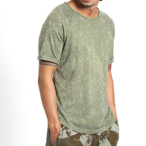 Mens Gym <b>Shirt</b> Fitness Running Men's Washed <b>Olive</b> <b>Green</b> Short Sleeve O-Neck <b>T</b>-<b>Shirt</b> Regular Fit Casual Knitted Solid Color Top - Product Image 5