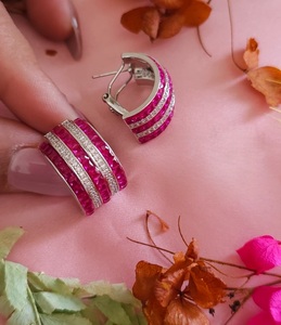 Elegantes pendientes Kundan auténticos, pendientes chapados en oro de la mejor calidad para mujeres, ropa tradicional, ropa de boda, para mujeres y niñas. - Product Image 5