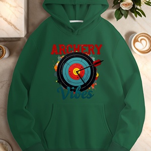 Sudaderas con capucha de punto estampadas informales para mujer Target ARCHERY Vibes - Product Image 2