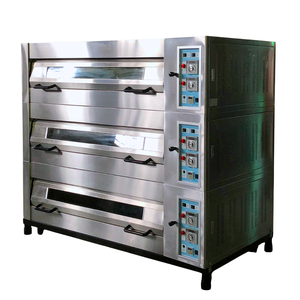 Atlas Star Commercial Electric Gas Triple Deck Bakery Pizza Bread Oven 27KW Freestanding Adjustable Thermostat Steam Feature 1 - Product Image 6