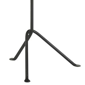 Tavolino da Caffè Marrone Scuro con Dettagli in Metallo Canna di Fucile e Gambe a Treppiede Eleganti - Product Image 3