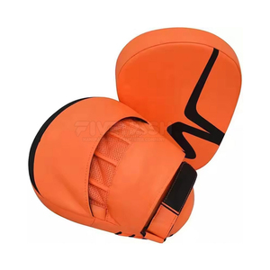Premium Quality Sports Training Focus Pads Genuine Leather Mitts Pro Fighter Choice Curved Boxing Punching Mitts Target - Product Image 2