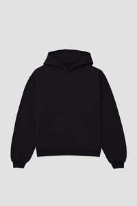 Men's <b>Black</b> Hooded <b>Sweatshirt</b> Regular Fit 100% Cotton Fleece Pocket Design Casual Autumn Wear Digital Camouflage <b>Plain</b> Dyed - Product Image 5