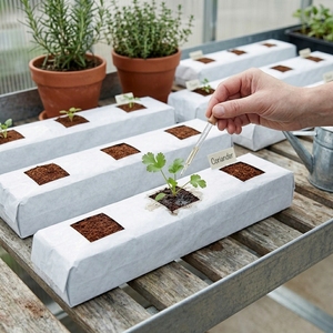 ถุงเพาะปลูกพลาสติกแบบไฮโดรโปนิกส์ Seed Splendor Flourish รุ่นนวัตกรรมใหม่ (ด้านในสีดำ/ด้านนอกสีขาว) - ย่อยสลายได้ทุกฤดูกาล เหมาะสำหรับเพาะต้นกล้า - Product Image 4