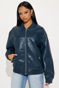 Veste de moto en cuir pour femmes grandes tailles, veste d'hiver noire unie en tricot respirant pour femmes - Product Image 4