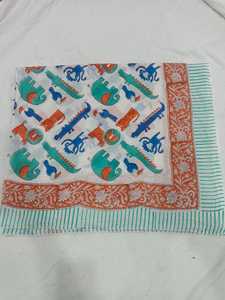 Chal de Algodón Estampado de Lujo para Mujer, Último Diseño Indio, 100% Algodón, Ancho, Estampado a Bloques, Hiyab, Bufanda, Chales - Product Image 5