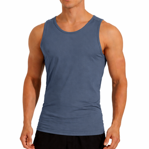 Débardeur de sport en coton sans manches pour homme |   Débardeur décontracté 220GSM |   Style estival respirant et respectueux de l'environnement |   Fournisseur OEM - Product Image 4