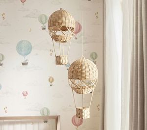 Decoración de pared de mimbre natural estilo boho con forma de globo para niños, globos de ratán al por mayor, decoración para cuarto infantil, hecho por King Craft Viet - Product Image 2