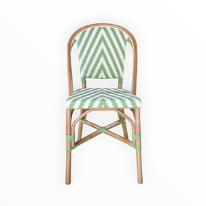 เก้าอี้บิสโทรยอดนิยมสำหรับร้านกาแฟ ร้านอาหาร พื้นที่สาธารณะในที่พักอาศัย - หวายสังเคราะห์ถักทออย่างดี รับประกันการถักทอ 3 ปี - Product Image 1