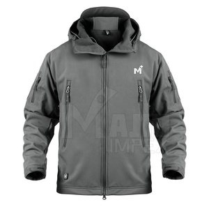 Chaqueta táctica de camuflaje con capucha para hombre, chaqueta impermeable de gran tamaño para exteriores, venta al por mayor - Product Image 1