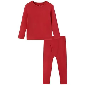 Ensemble de vêtements thermiques d'hiver pour filles, vêtements intérieurs confortables pour tous les jours, vente en gros d'ensembles thermiques haut et bas pour enfants - Product Image 6