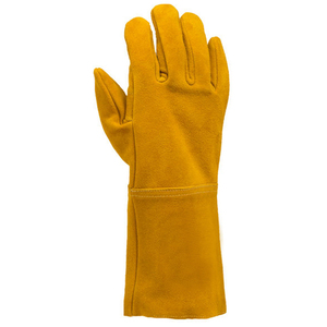 ถุงมือเชื่อมโลหะ ทนความร้อน ถุงมือหนังสำหรับงานเชื่อมแบบกำหนดเอง ถุงมือเชื่อมโลหะ ออกแบบตามสั่ง (OEM) - Product Image 3