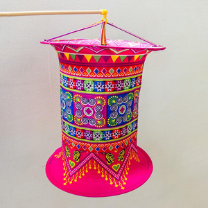 Best selling <b>indoor</b> wall <b>lantern</b> <b>lights</b> ethnic Hmong brocade <b>lanterns</b> wholesale cheap price - Product Image 1
