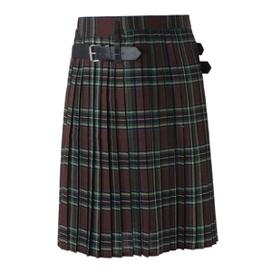 Auténtico kilt escocés para hombre, ropa hereditaria, diseño de tartán de lana, estilo artesanal, cintura ajustable para ceremonias y uso casual. - Product Image 1