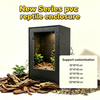 Enclos pour reptiles en PVC personnalisable et empilable 4*2*2 pieds (45x45x60cm) pour gecko cranté et gecko léopard