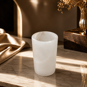 Jarrón de Flores de Alabastro Natural Moderno Royal Aura, Hecho a Mano, Ecológico, de Lujo, Centro de Mesa, Decoración para Bodas y Jardines - Product Image 2