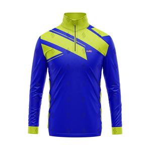 Vente en gros : Pull d'hiver demi-zippé de haute qualité, en molleton uni, coupe classique, anti-boulochage, respirant, style décontracté - Product Image 1